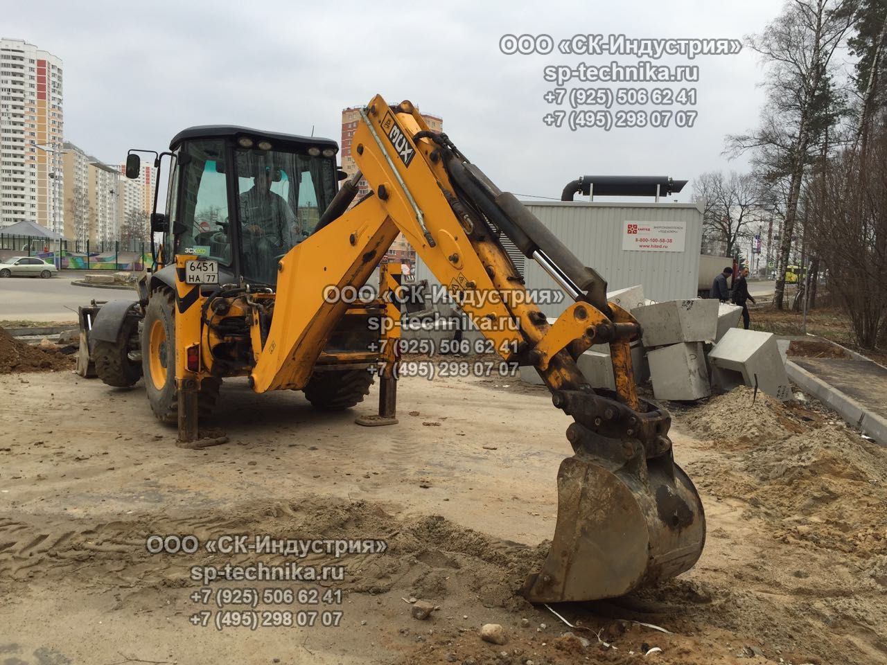 Аренда экскаватора-погрузчика JCB